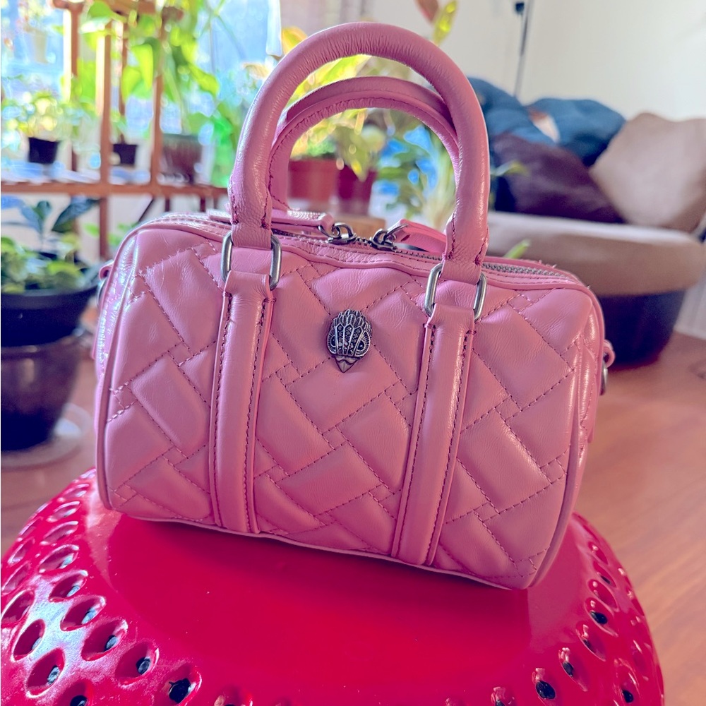Kurt Geiger Small Kensington Boston Bag- Pink